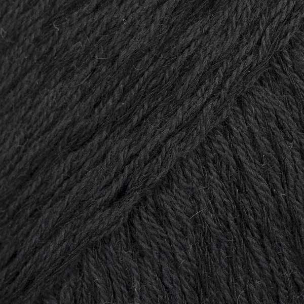 DROPS Belle 08 Sort (Uni colour)
