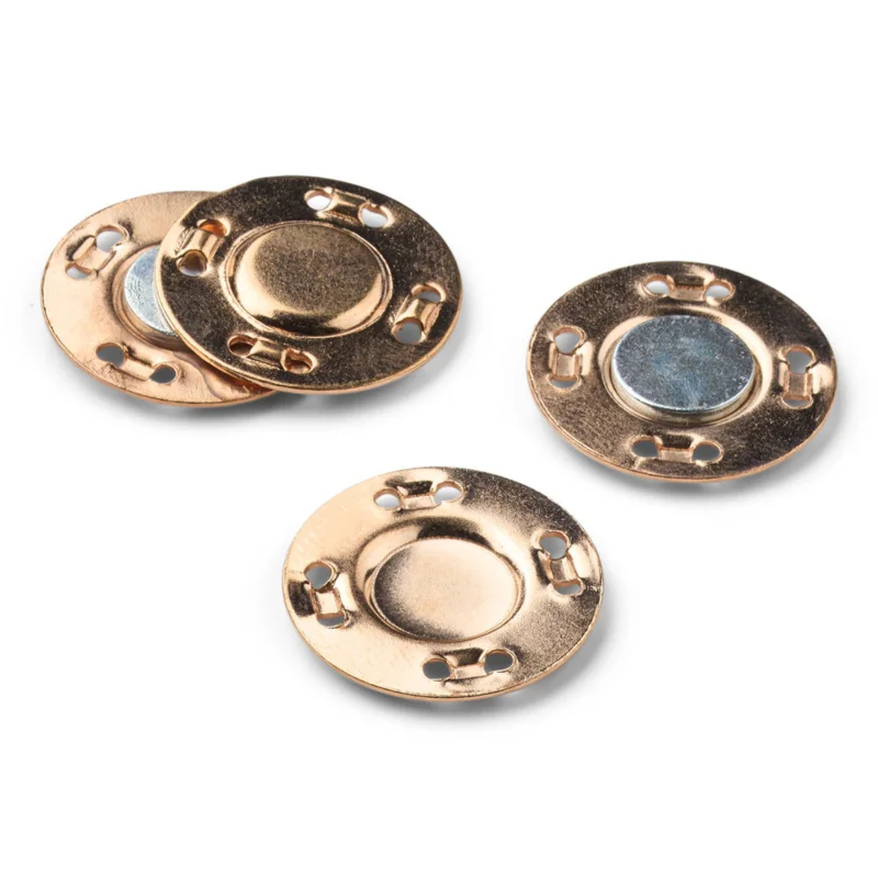 LindeHobby Magnetknapper, Guld, 20 mm, 2 sæt