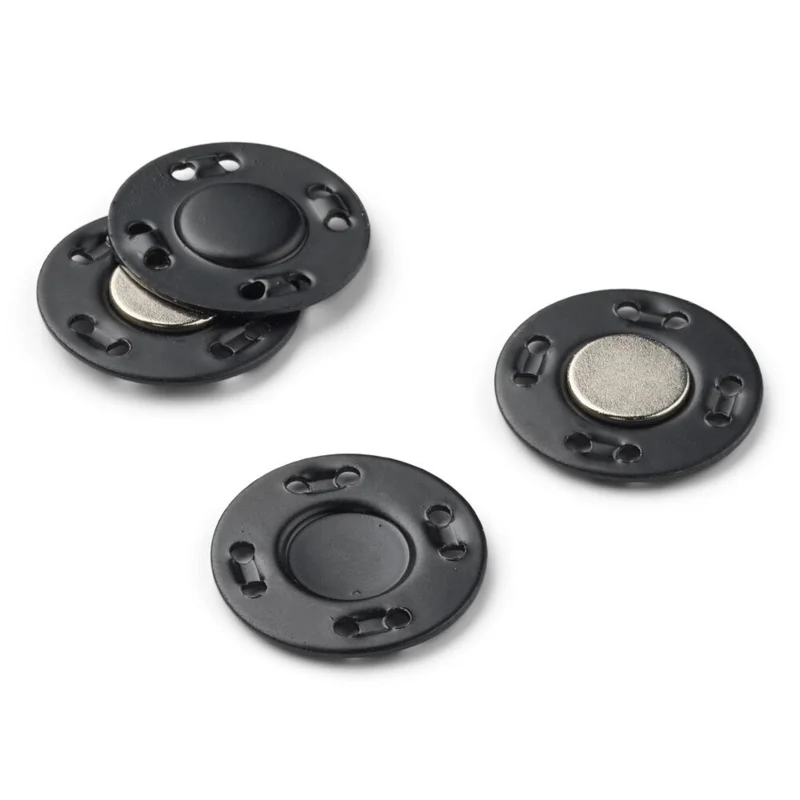 LindeHobby Magnetknapper, Sort, 20 mm, 2 sæt