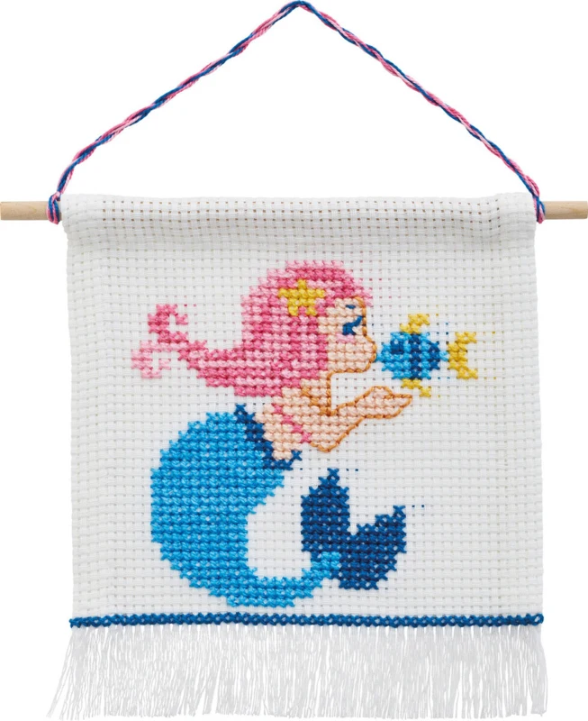 Broderikit Havfrue m/5119/18 16 x 18 cm