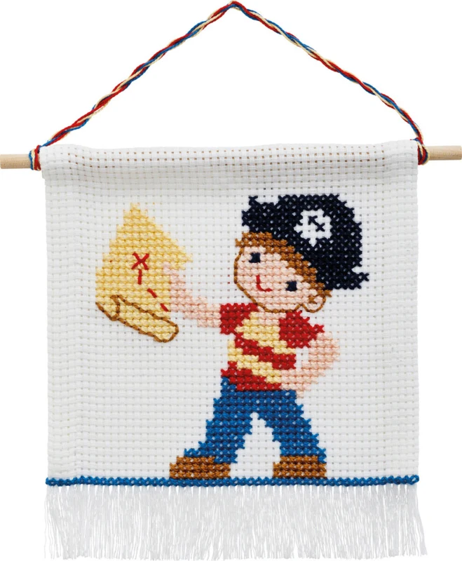 Broderikit Pirat m/5119/18 16x18 cm