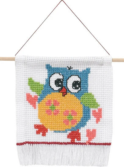 Broderikit MFK ugle 5119/18 16 x 18 cm