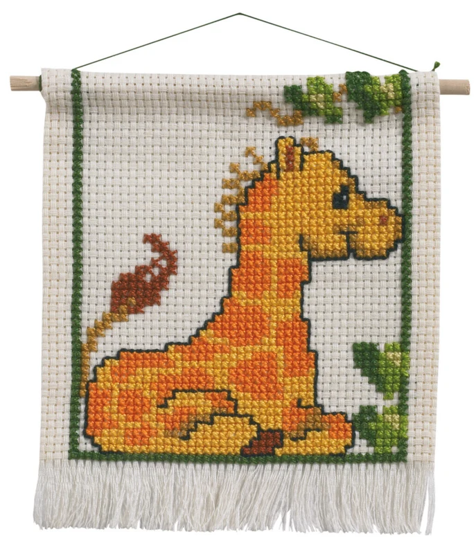 Broderikit MFK Giraf 16 x 18 cm m/5119/18
