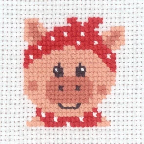 Broderikit Gris 8 x 8 cm