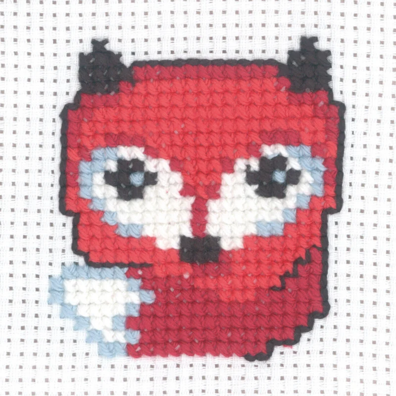 Broderikit Ræv 8 x 8 cm