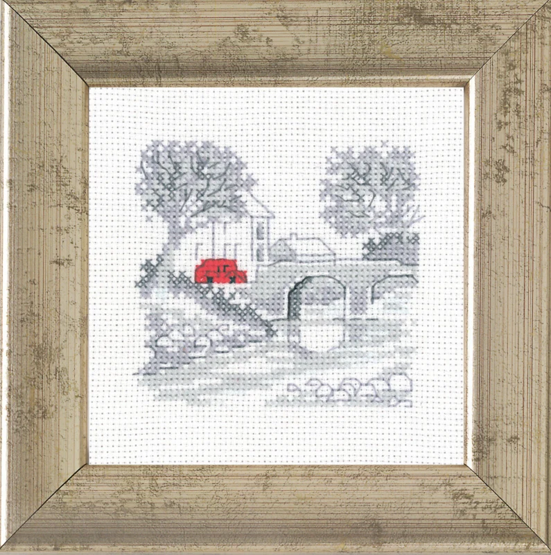 Broderikit Bro/bil 9 x 9 cm R5370