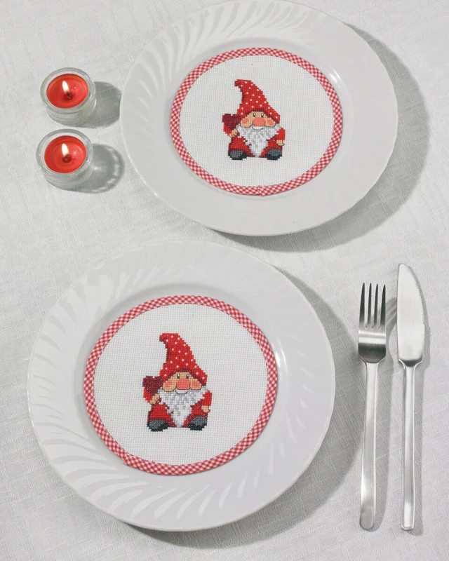 Broderikit Nisse flaconer Ø 16 cm