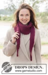 261-26 Scarlet Hush Shawl by DROPS Design