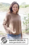 262-21 Caramel Haze Sweater by DROPS Design