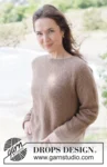262-21 Caramel Haze Sweater by DROPS Design