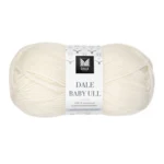 Dale Baby Ull 0020 Ubleget hvid