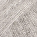DROPS Brushed Alpaca Silk 02 Lys grå (Uni Colour)