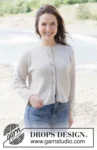 264-16 Frost Petal Cardigan by DROPS Design