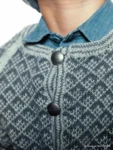 DSA34-11+12 HELMØNSTRET GENSER JAKKE OG LUE