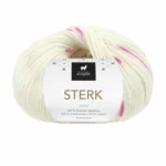 Du Store Alpakka STERK 923 Natur/rosa print