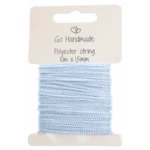 Go Handmade polyester snøre 10mx15mm blå