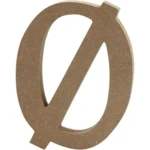 Bogstav, MDF, 8cm, 1stk Ø