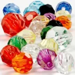Facetperlemix, str. 10-12-16 mm, hulstr. 1-2,5 mm, 75 g
