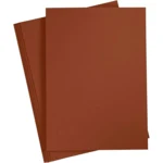 Karton A4, 210 x 297 mm, 20 ark Kaffebrun