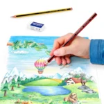STAEDTLER Noris Club Farveblyanter + Blyant & viskelæder, 12 + 2 stk