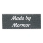 HobbyArts Labels, Mørkegrå, 5 stk Made by mormor
