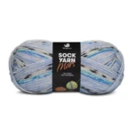 Mayflower Sock Yarn Universe Mars 06 Hvid/Turkis/Pastelblå/Kornblomst/Navy