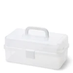 Plastboks med låg Transparent 30,5 x 16,5 cm, 10 rum