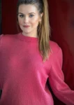 1773 Sweater med hulrækker på ærmerne