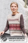 217-2 Mistletoe Muse Vest by DROPS Design