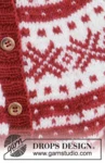 34-31 Candy Cane Lane Kids Jacket by DROPS Design