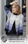 206-14 Purple Dawn Jacket by DROPS Design