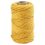 Macramé-reb 4 mm Gul
