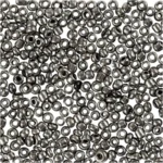 Rocaiperler, Glasperler 1,7 mm Grå metal