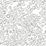 Rocaiperler, Glasperler 1,7 mm Hvid
