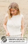 220-8 White Meadow Top by DROPS Design