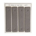 Go Handmade Remme til nitter, 8,5 x 1,8 cm, 4 stk Grå