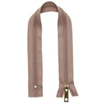 Go Handmade Nylon Lynlås 40 cm, Beige