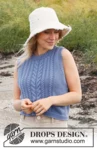 221-11 Swept Away Top by DROPS Design