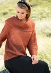 1813 Bluse med Stor Rund Krave