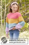 34-23 Candy Bar Jumper by DROPS Design