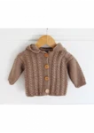 96250 - Hættetrøje med snoninger - Baby (3 mdr. - 6mdr.) - DK
