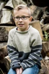 128-1 - TO-FARVET SWEATER
