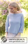 230-48 Lost in the Sky Top by DROPS Design