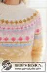 231-55 Lemon Meringue Sweater by DROPS Design