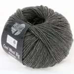 Lana Grossa Cool Wool Big 617 Mørkegrå Meleret