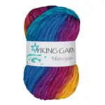 Viking Naturgarn 630 Multi turkis/gul