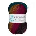 Viking Naturgarn 656 Multi lilla/jade