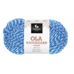 Gjestal Ola Raggegarn 708 Blå/natur mouliné