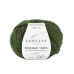 Katia Merino 100% 023 Mørkegrøn