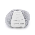 Katia Merino 100% 506 Lys grå